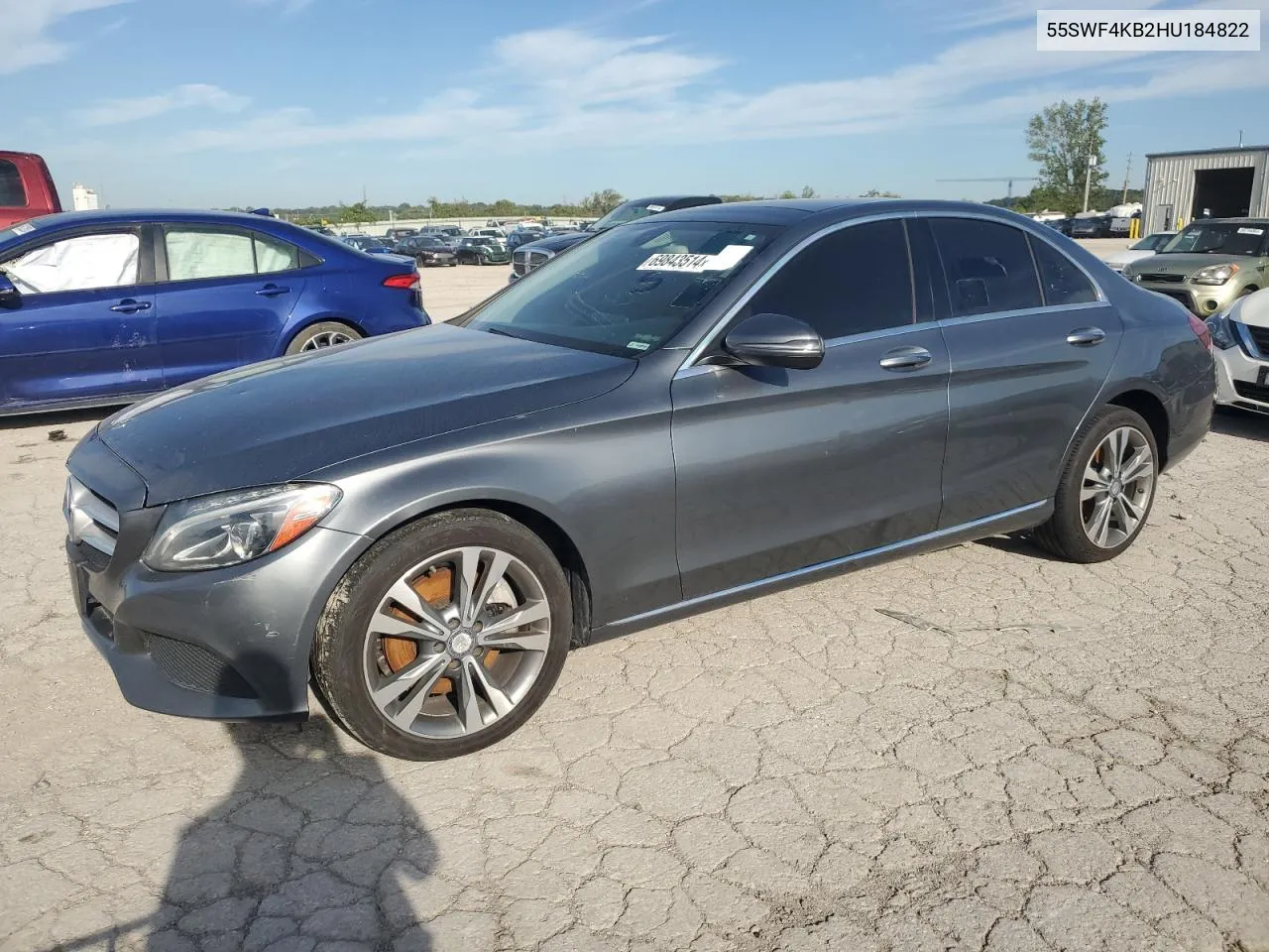 2017 Mercedes-Benz C 300 4Matic VIN: 55SWF4KB2HU184822 Lot: 69843514