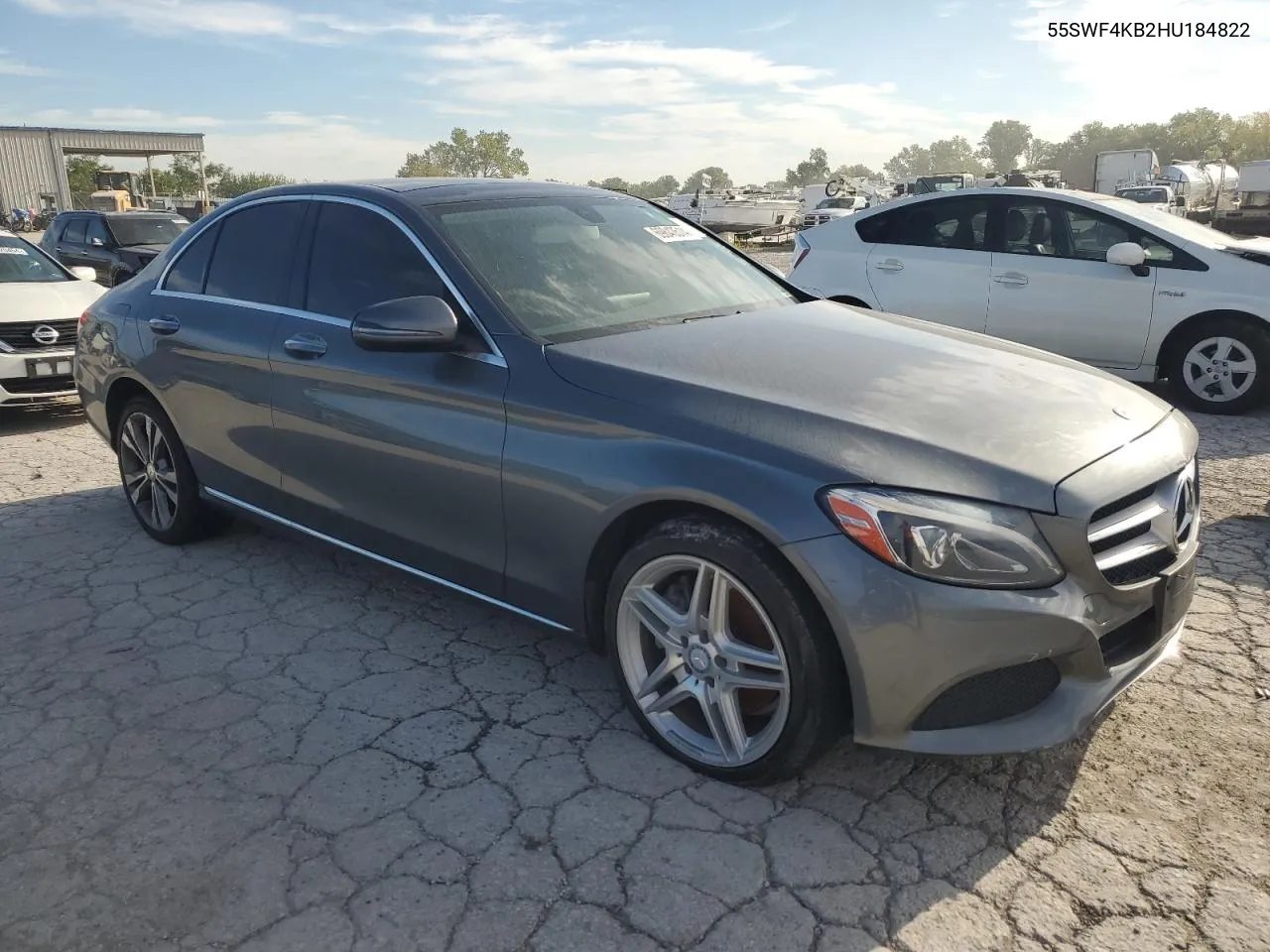 2017 Mercedes-Benz C 300 4Matic VIN: 55SWF4KB2HU184822 Lot: 69843514