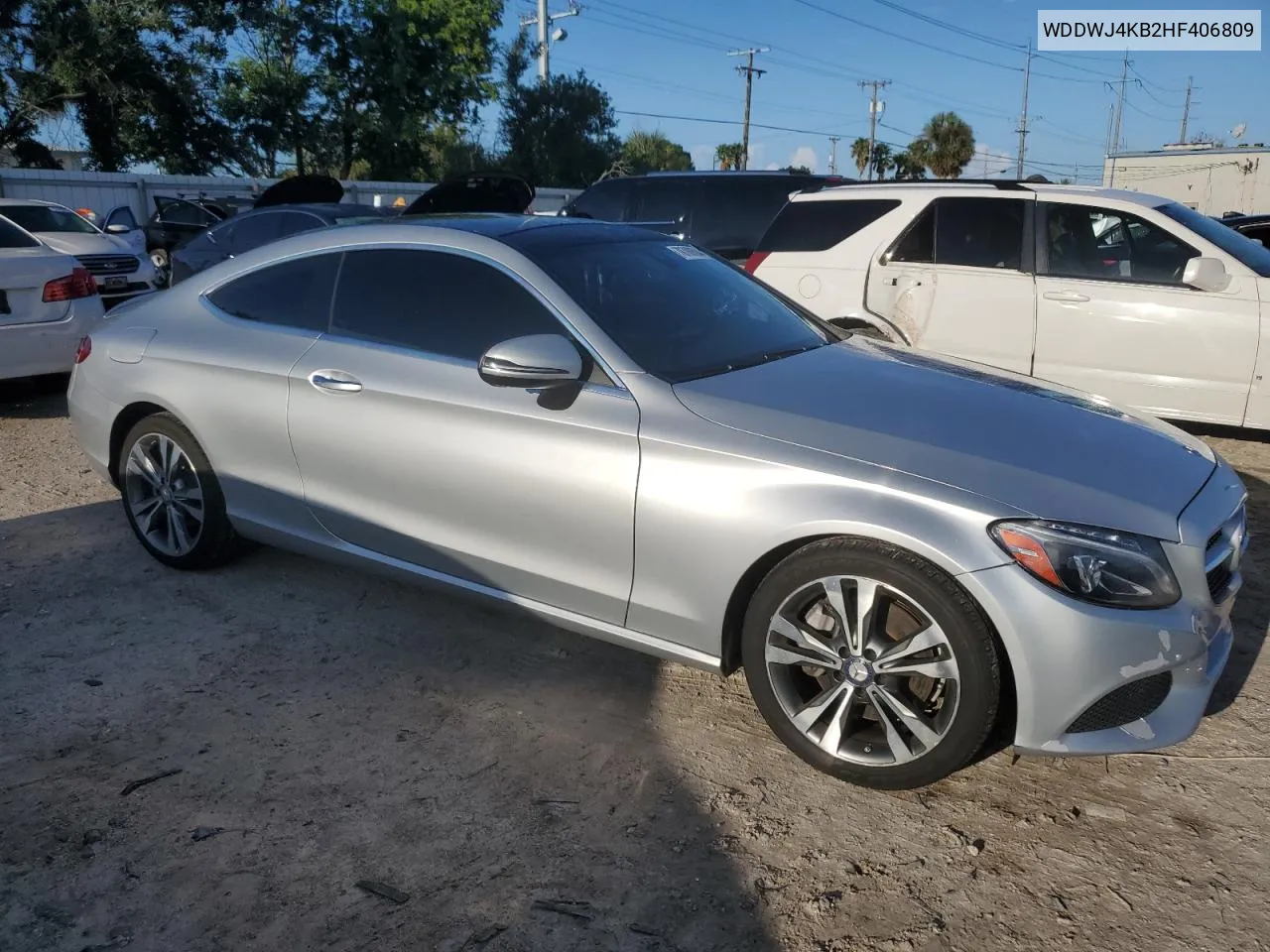 2017 Mercedes-Benz C 300 4Matic VIN: WDDWJ4KB2HF406809 Lot: 70780604