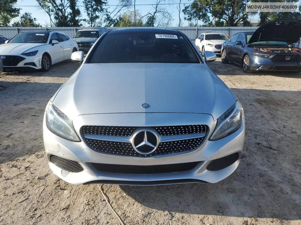 2017 Mercedes-Benz C 300 4Matic VIN: WDDWJ4KB2HF406809 Lot: 70780604