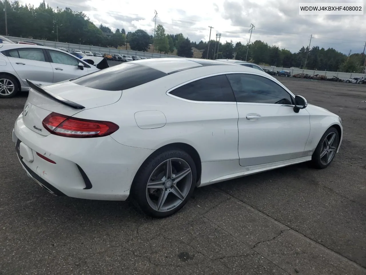 2017 Mercedes-Benz C 300 4Matic VIN: WDDWJ4KBXHF408002 Lot: 71279894