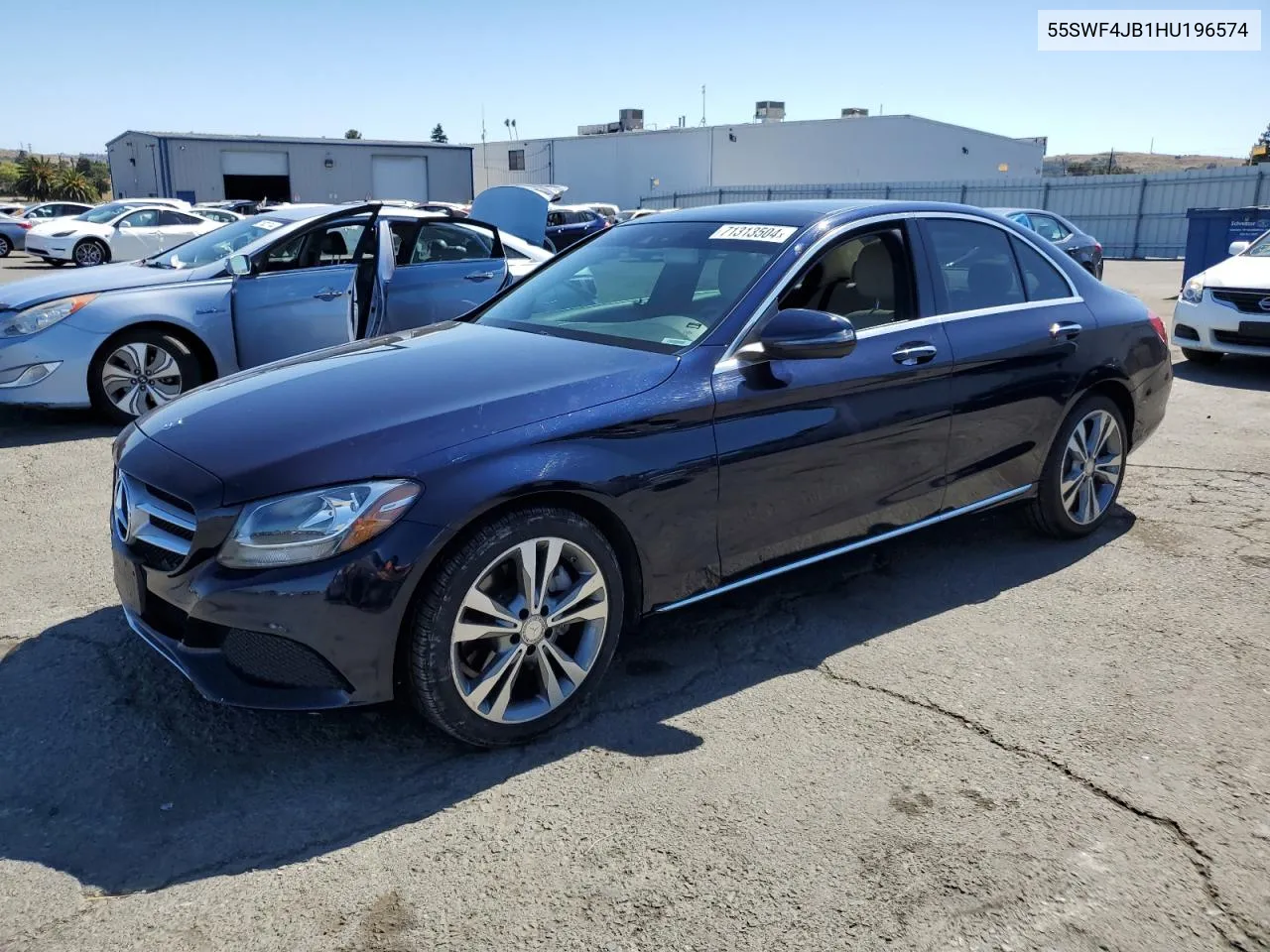 2017 Mercedes-Benz C 300 VIN: 55SWF4JB1HU196574 Lot: 71313504