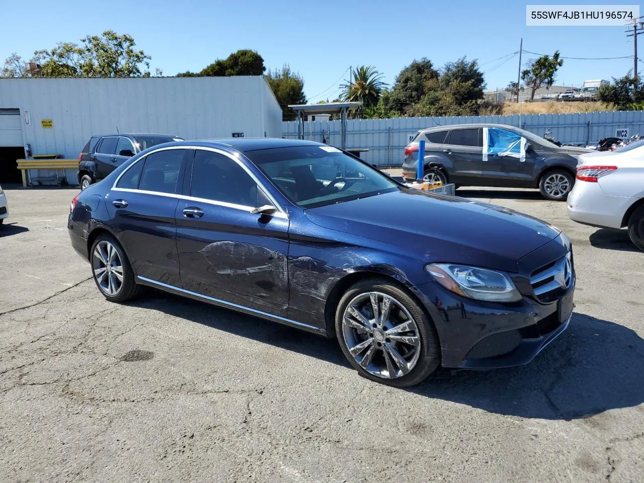 2017 Mercedes-Benz C 300 VIN: 55SWF4JB1HU196574 Lot: 71313504