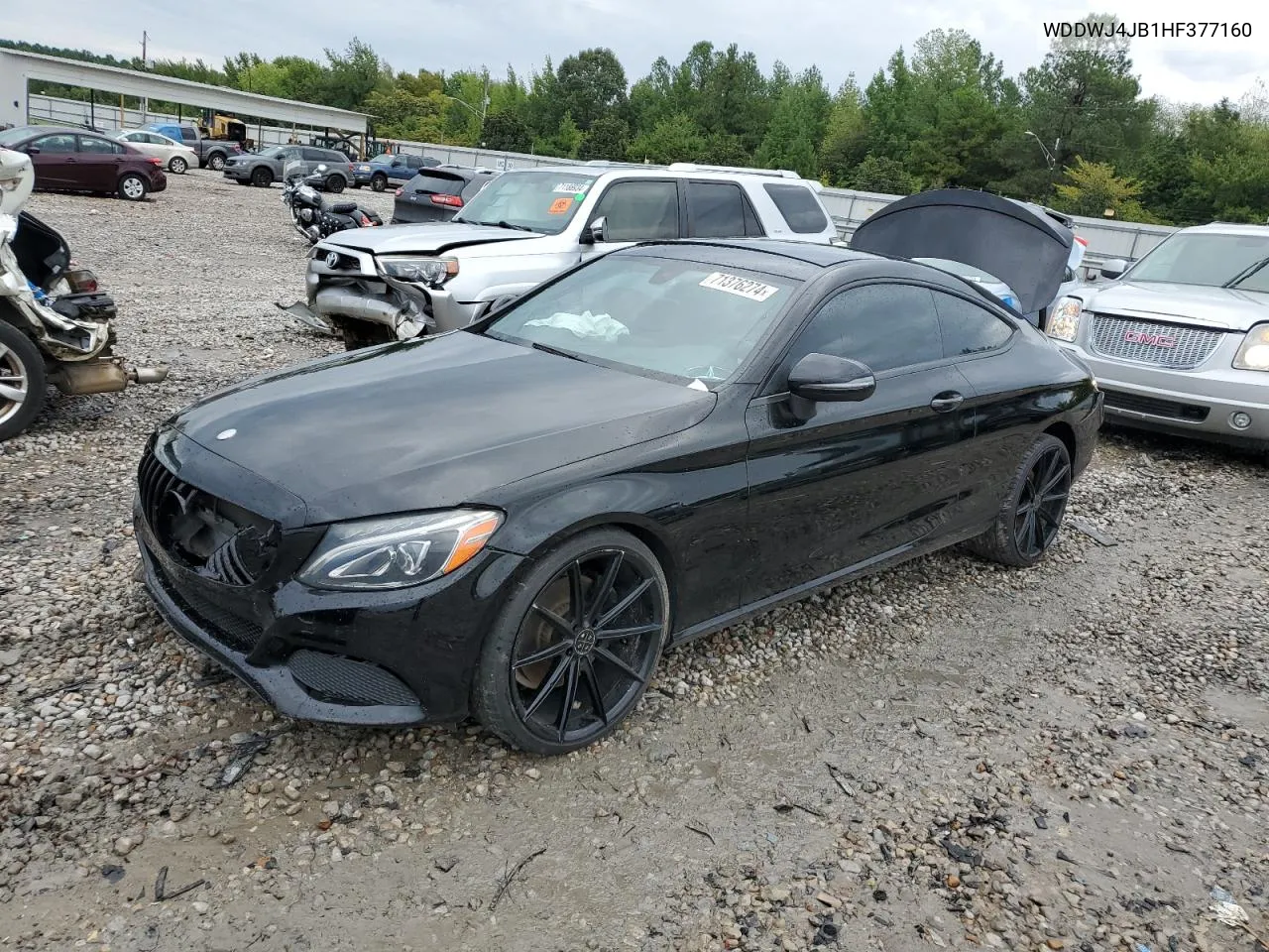 2017 Mercedes-Benz C 300 VIN: WDDWJ4JB1HF377160 Lot: 71376274