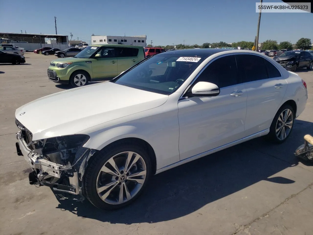 2017 Mercedes-Benz C 300 4Matic VIN: 55SWF4KB8HU225373 Lot: 71434624