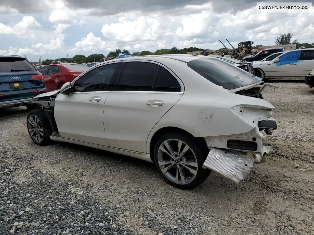 2017 Mercedes-Benz C 300 VIN: 55SWF4JB4HU222035 Lot: 71503154