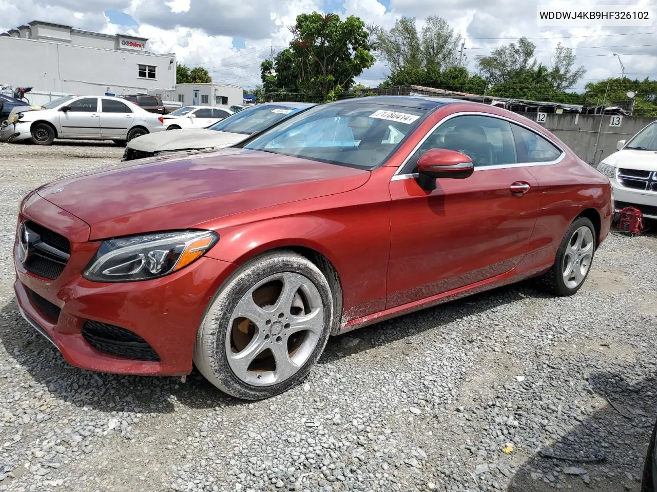 2017 Mercedes-Benz C 300 4Matic VIN: WDDWJ4KB9HF326102 Lot: 71780414