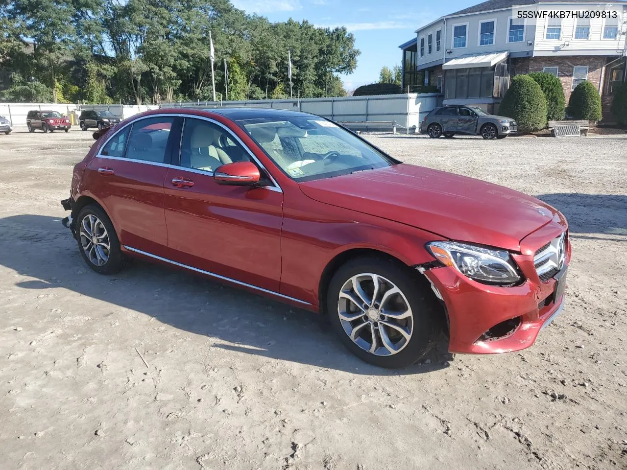 2017 Mercedes-Benz C 300 4Matic VIN: 55SWF4KB7HU209813 Lot: 72147404