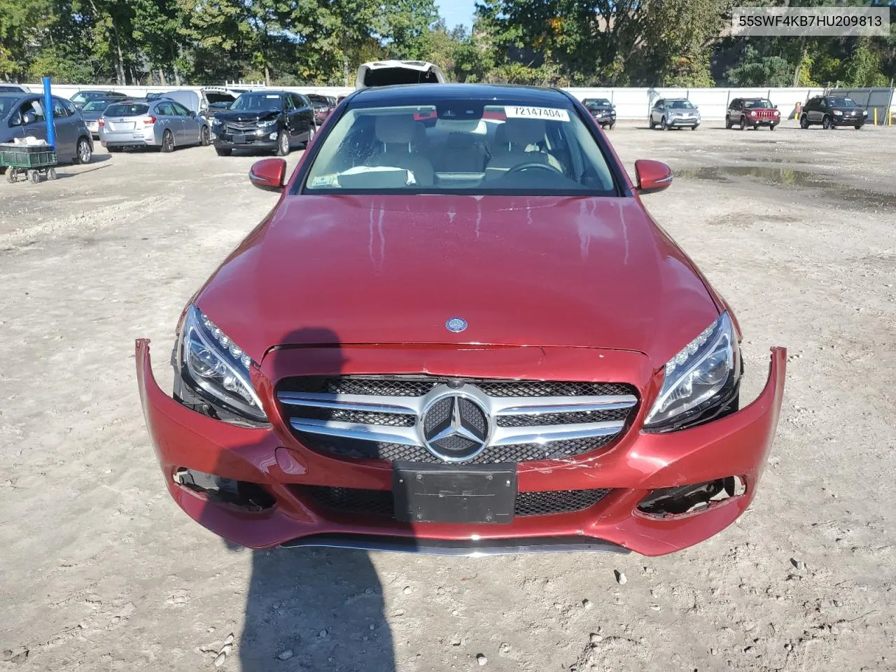 2017 Mercedes-Benz C 300 4Matic VIN: 55SWF4KB7HU209813 Lot: 72147404