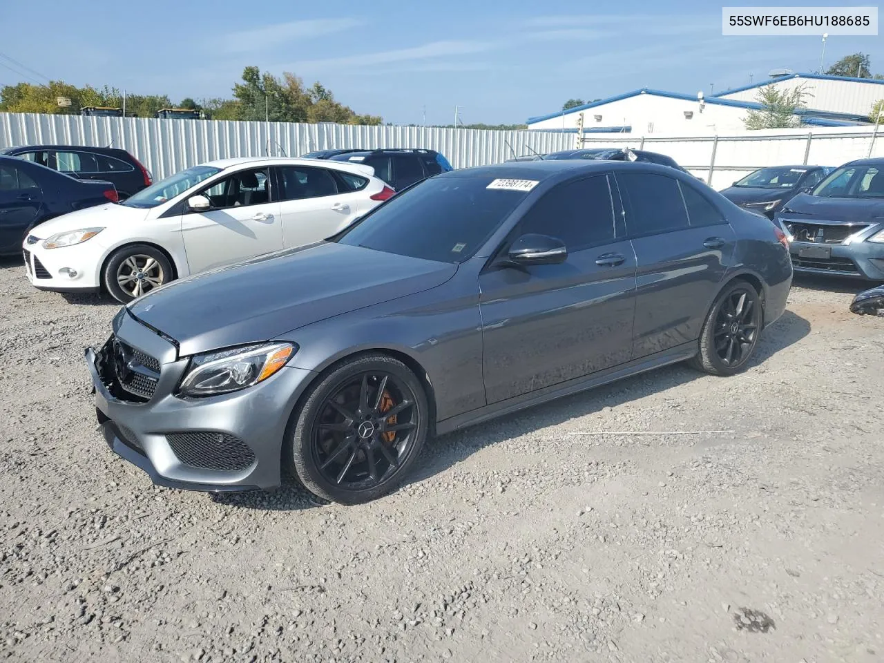 2017 Mercedes-Benz C 43 4Matic Amg VIN: 55SWF6EB6HU188685 Lot: 72398774