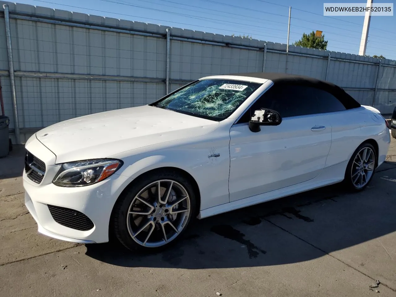 2017 Mercedes-Benz C 43 4Matic Amg VIN: WDDWK6EB2HF520135 Lot: 72433934