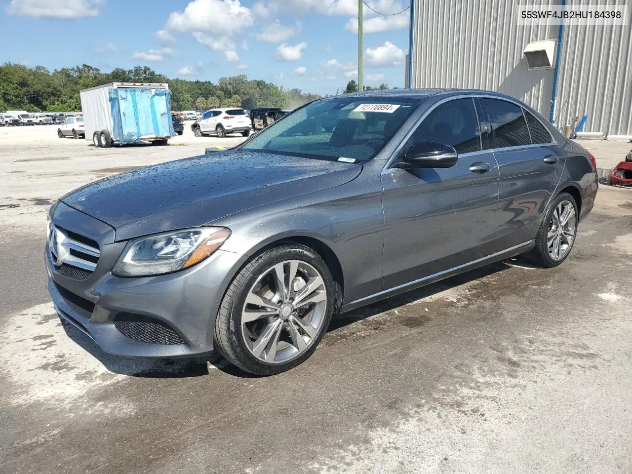 2017 Mercedes-Benz C 300 VIN: 55SWF4JB2HU184398 Lot: 72770894