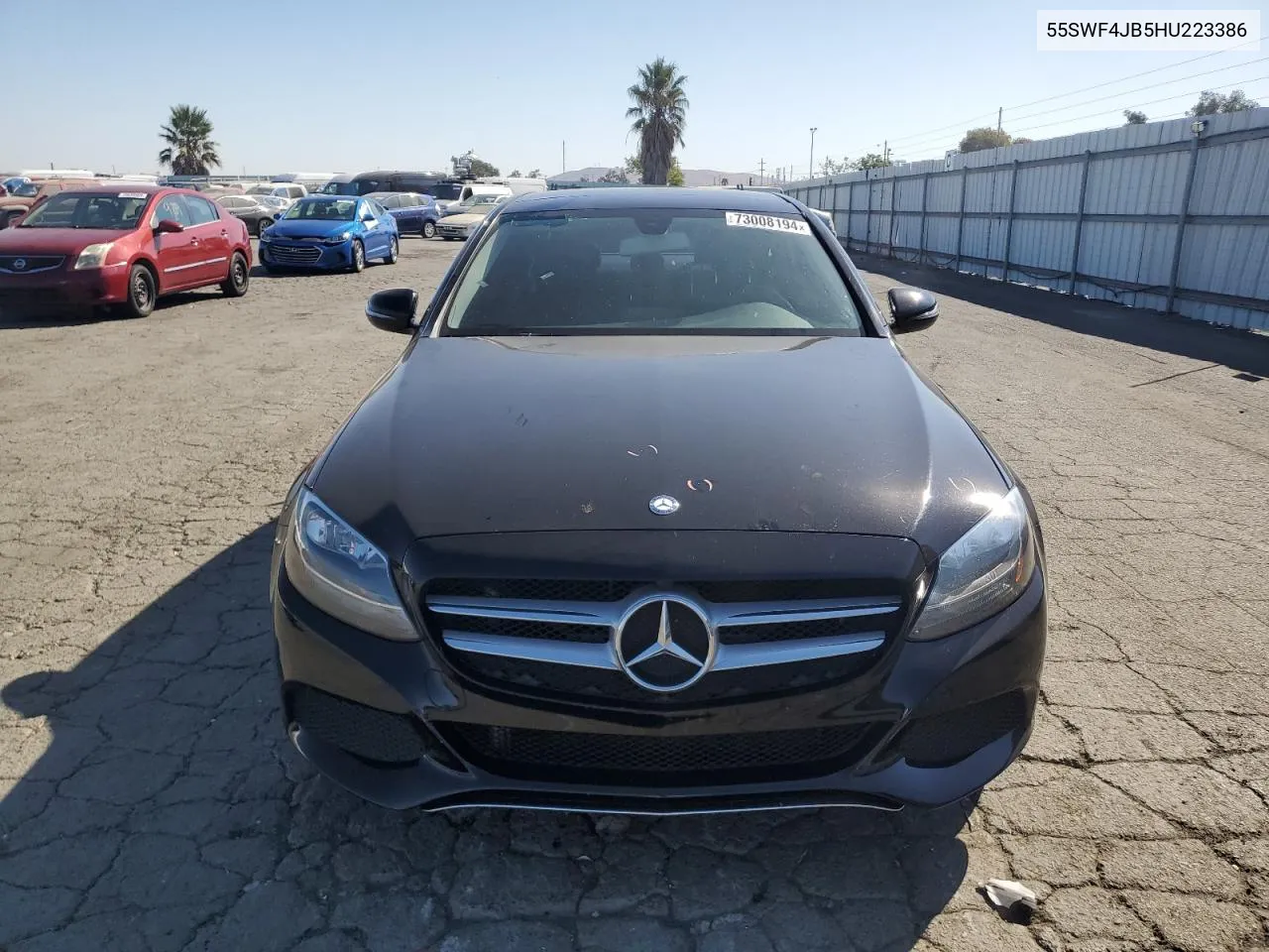 2017 Mercedes-Benz C 300 VIN: 55SWF4JB5HU223386 Lot: 73008194