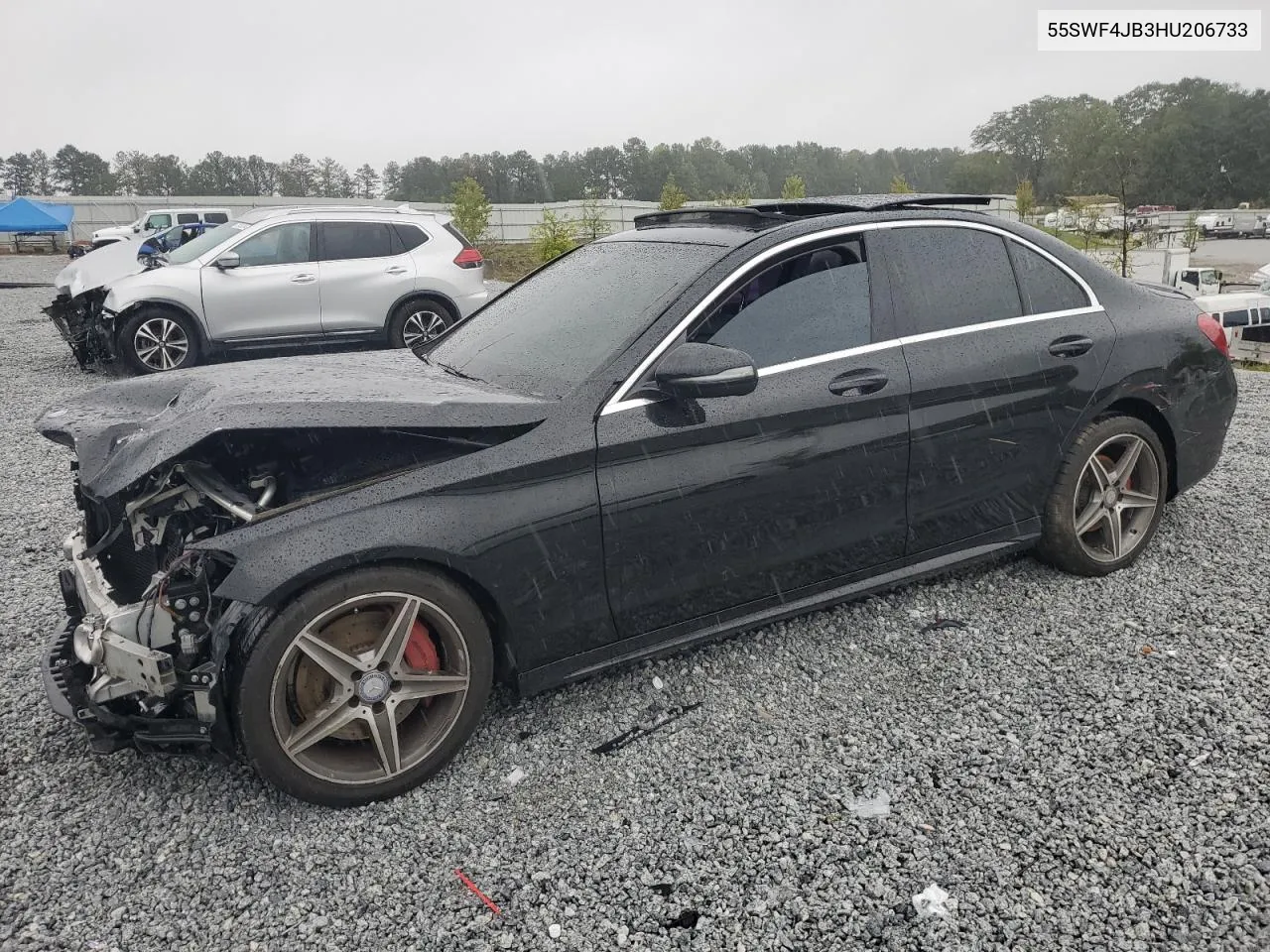 2017 Mercedes-Benz C 300 VIN: 55SWF4JB3HU206733 Lot: 73018404