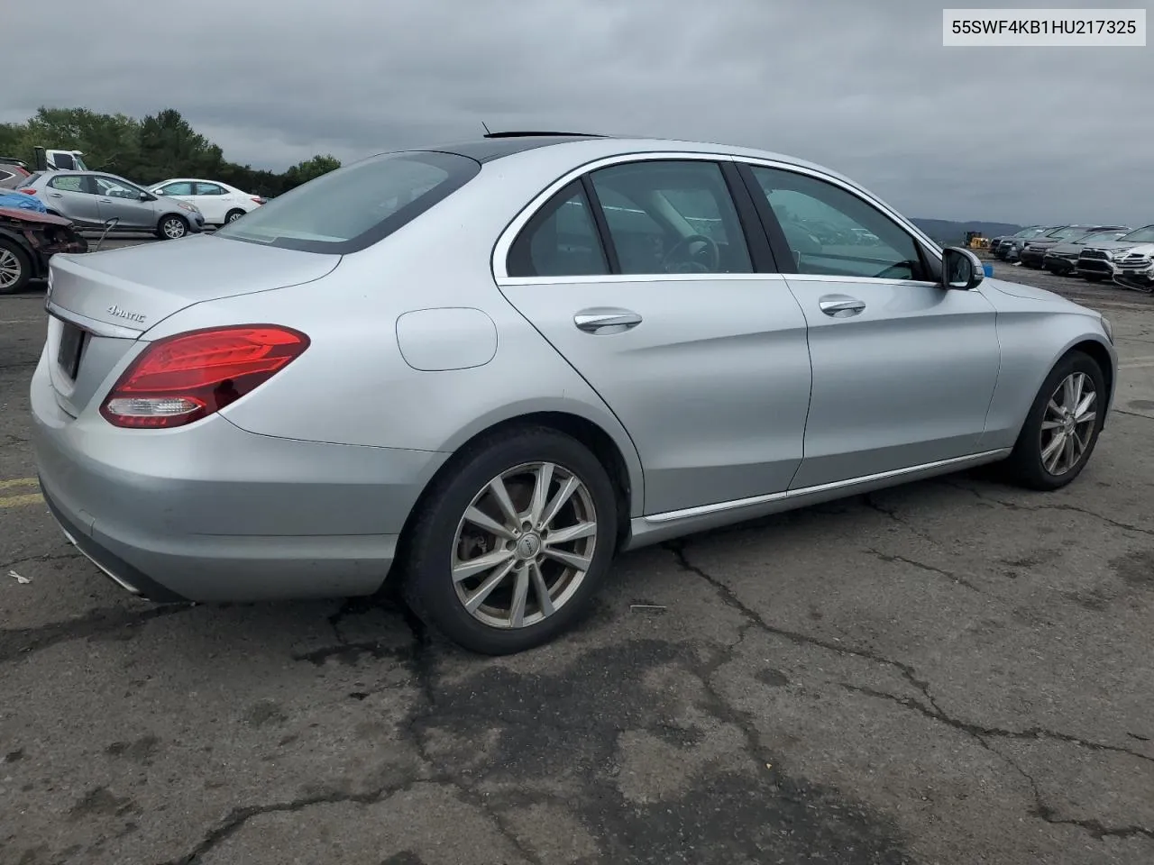 2017 Mercedes-Benz C 300 4Matic VIN: 55SWF4KB1HU217325 Lot: 73022064