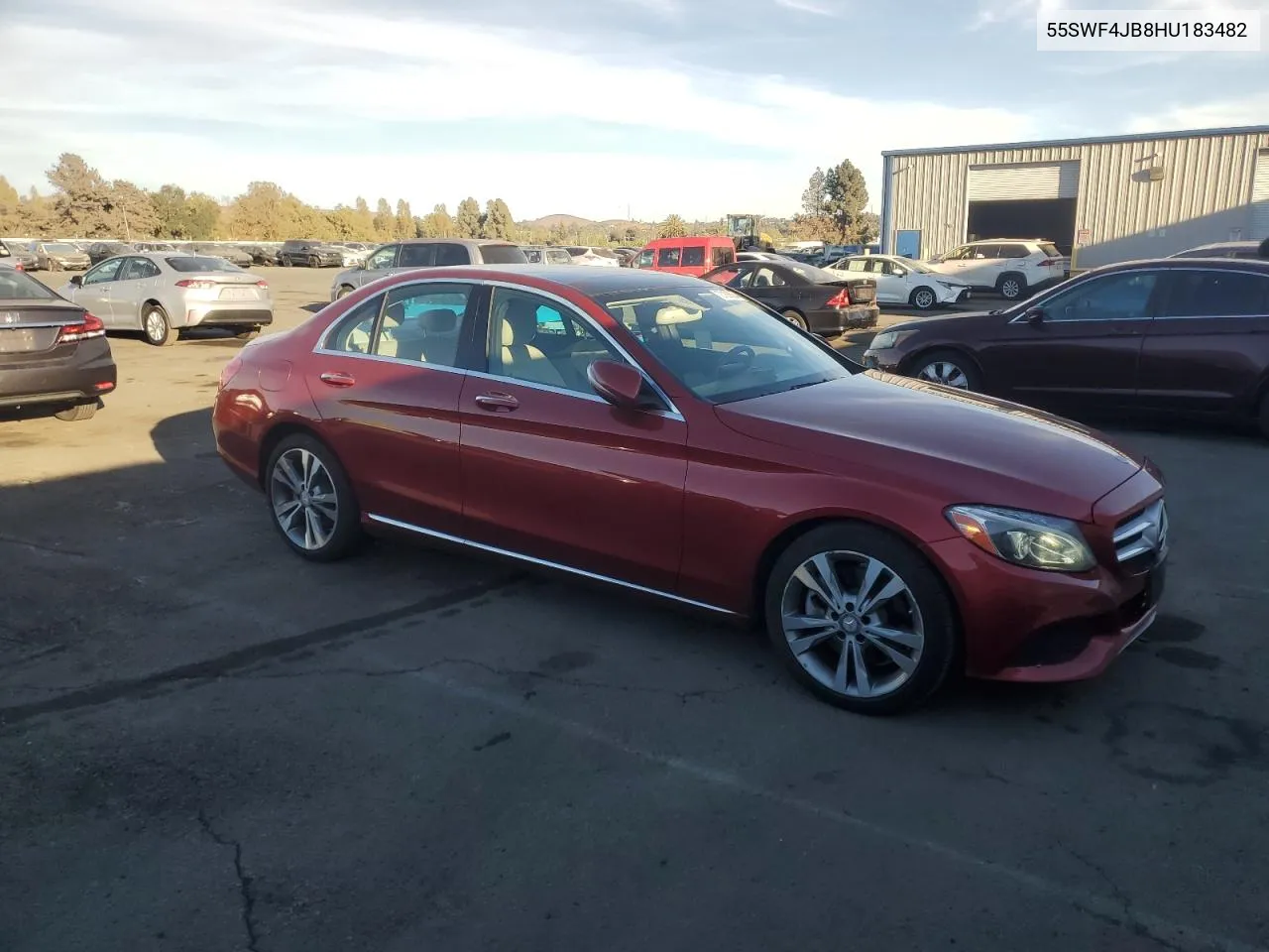 2017 Mercedes-Benz C 300 VIN: 55SWF4JB8HU183482 Lot: 73183684