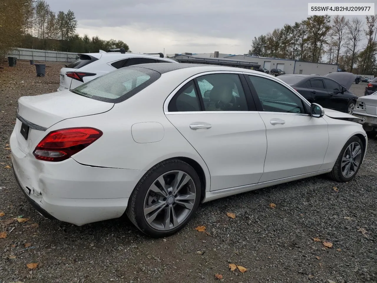 2017 Mercedes-Benz C 300 VIN: 55SWF4JB2HU209977 Lot: 73342944