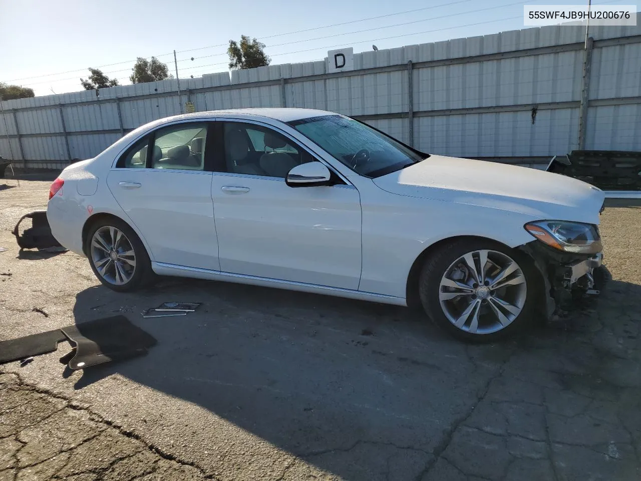 2017 Mercedes-Benz C 300 VIN: 55SWF4JB9HU200676 Lot: 73462134