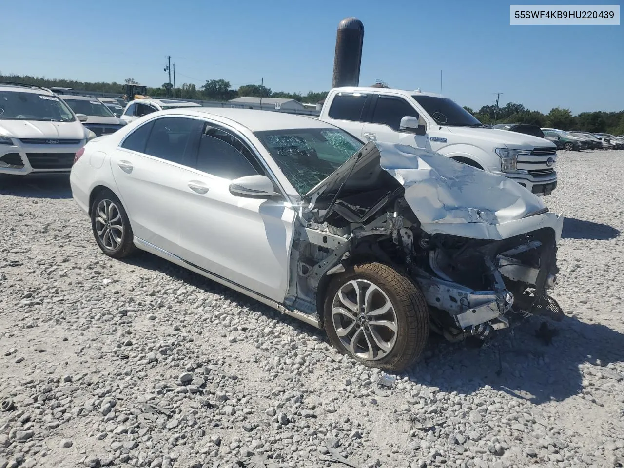 2017 Mercedes-Benz C 300 4Matic VIN: 55SWF4KB9HU220439 Lot: 73748024