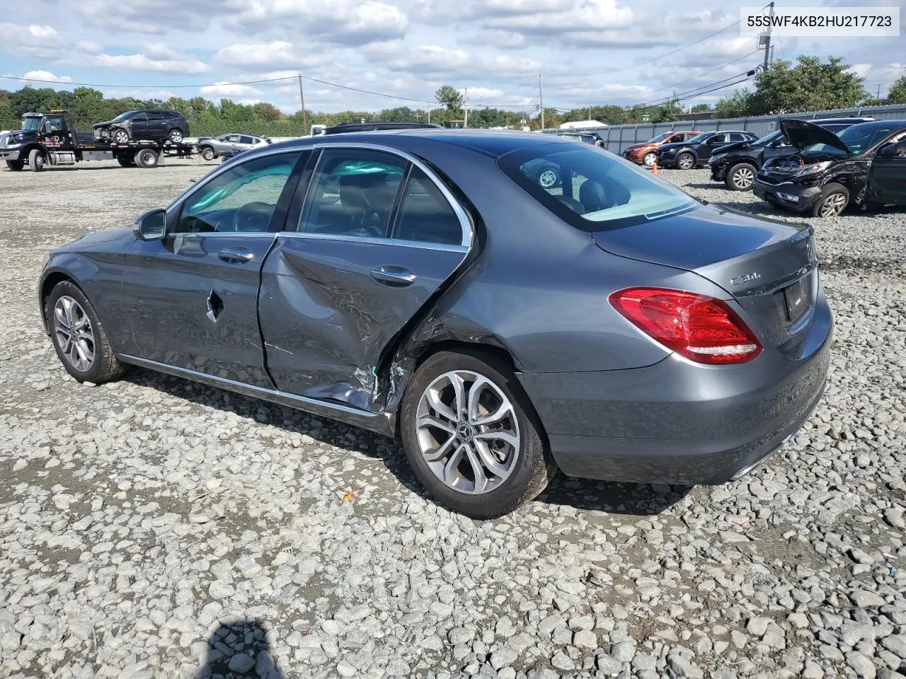 2017 Mercedes-Benz C 300 4Matic VIN: 55SWF4KB2HU217723 Lot: 73829534