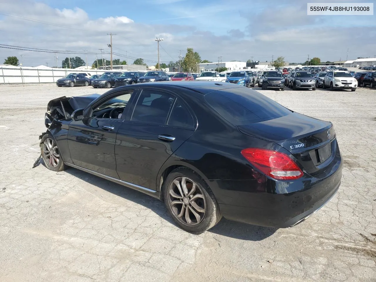 2017 Mercedes-Benz C 300 VIN: 55SWF4JB8HU193008 Lot: 73858654