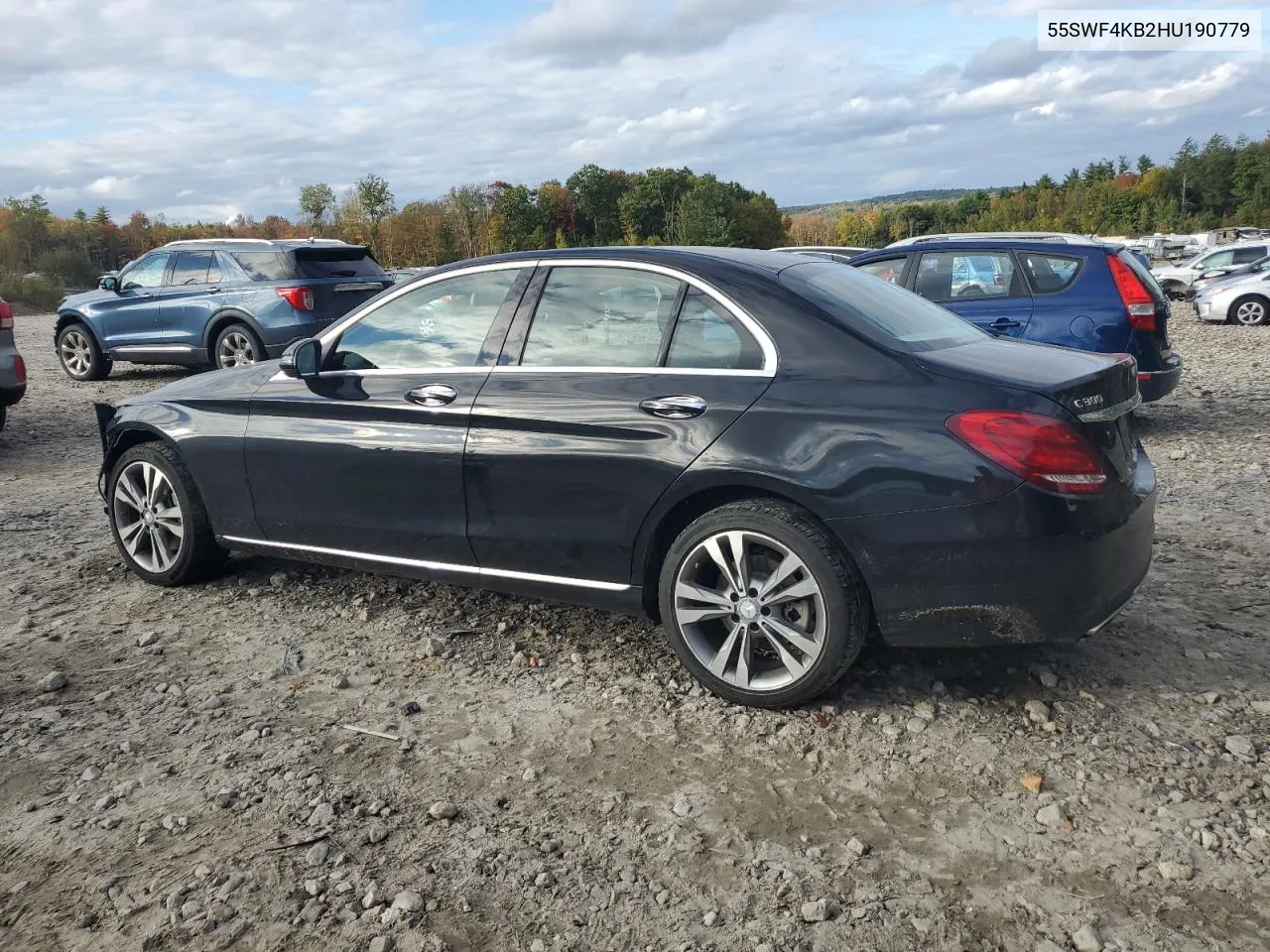 2017 Mercedes-Benz C 300 4Matic VIN: 55SWF4KB2HU190779 Lot: 74034794