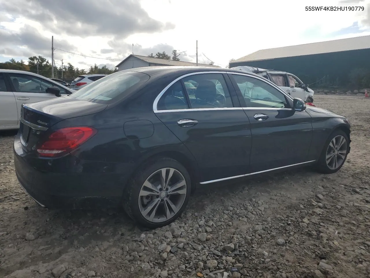 2017 Mercedes-Benz C 300 4Matic VIN: 55SWF4KB2HU190779 Lot: 74034794