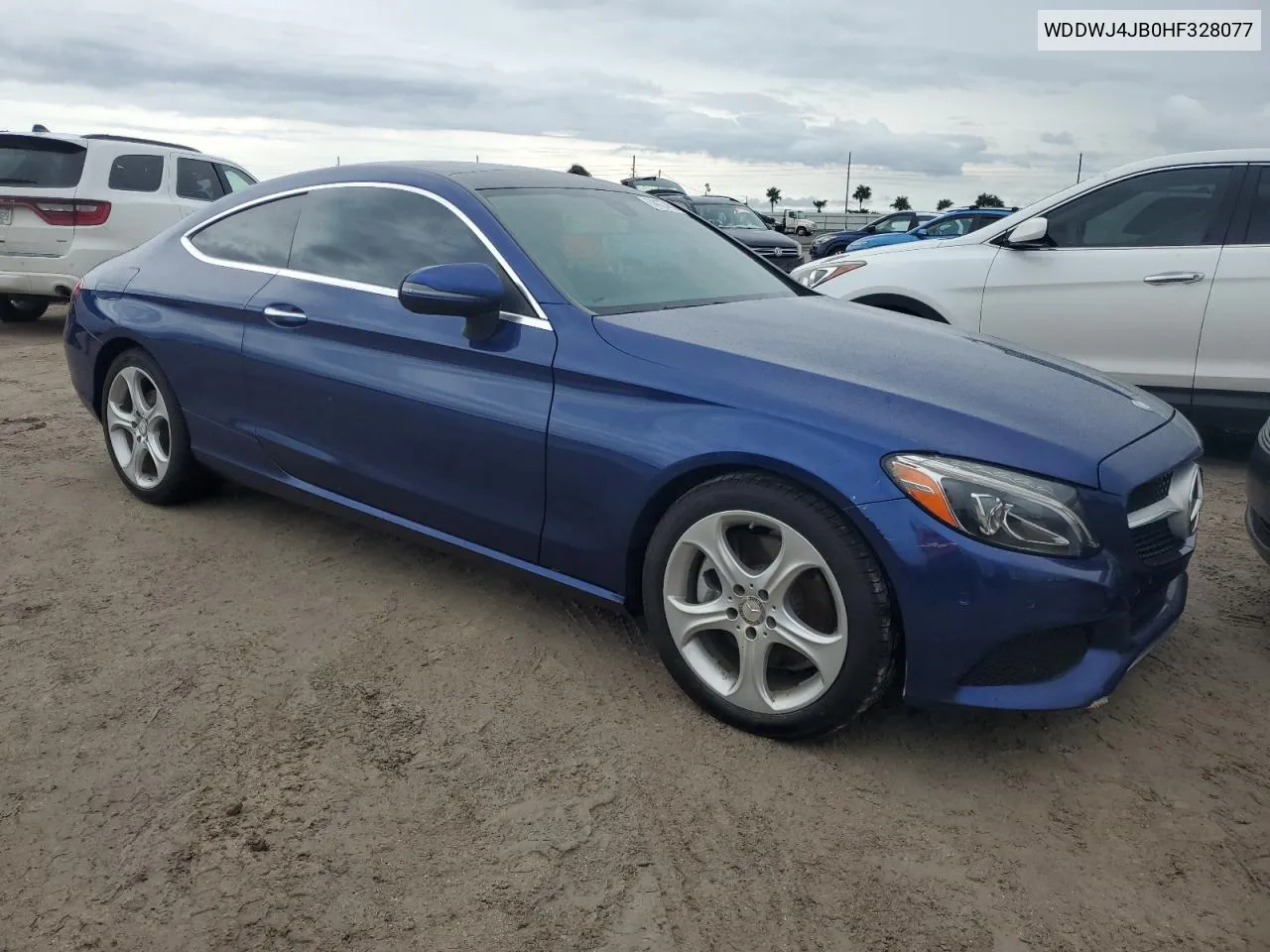 2017 Mercedes-Benz C 300 VIN: WDDWJ4JB0HF328077 Lot: 74127454