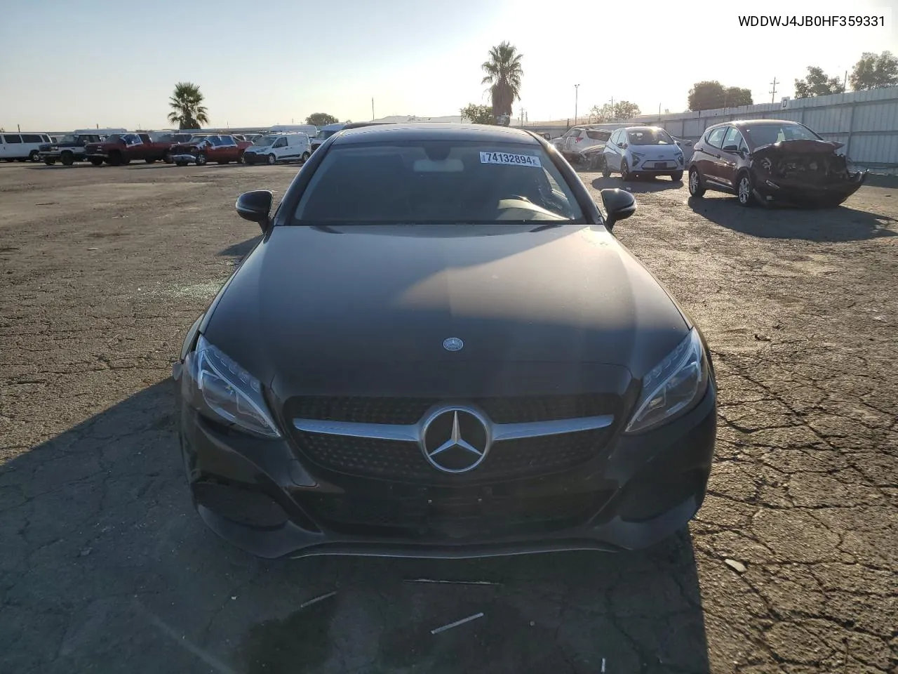 2017 Mercedes-Benz C 300 VIN: WDDWJ4JB0HF359331 Lot: 74132894