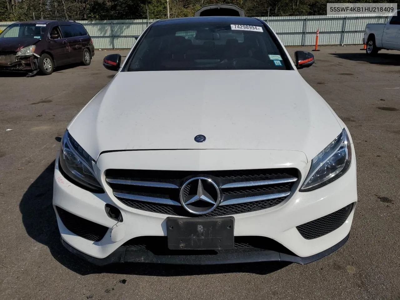 2017 Mercedes-Benz C 300 4Matic VIN: 55SWF4KB1HU218409 Lot: 74298994