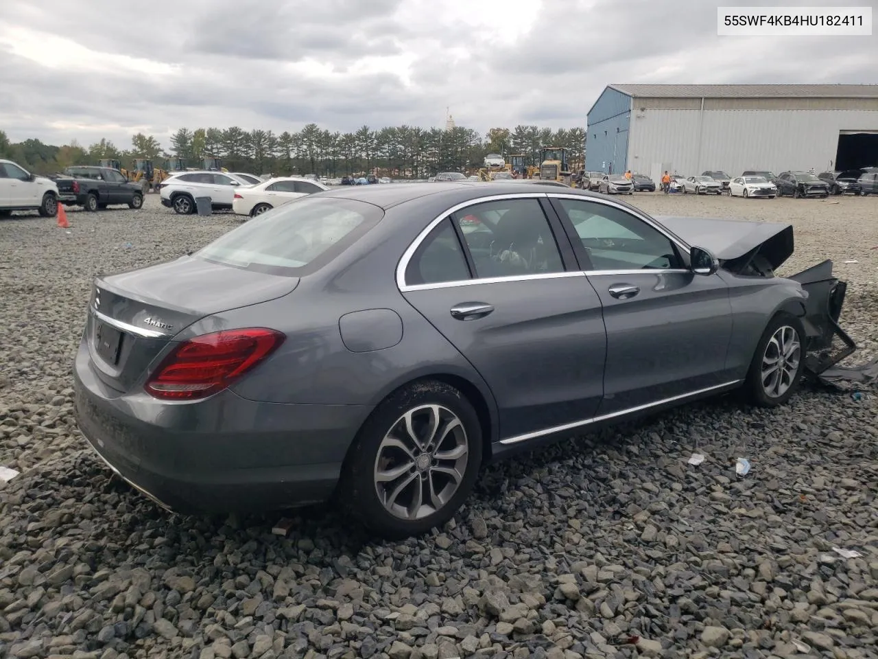 2017 Mercedes-Benz C 300 4Matic VIN: 55SWF4KB4HU182411 Lot: 74353544