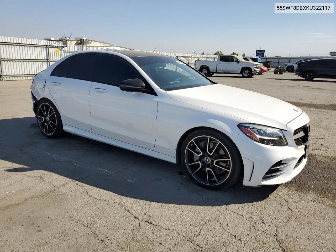 2017 Mercedes-Benz C 300 VIN: 55SWF8DBXKU322117 Lot: 74630734