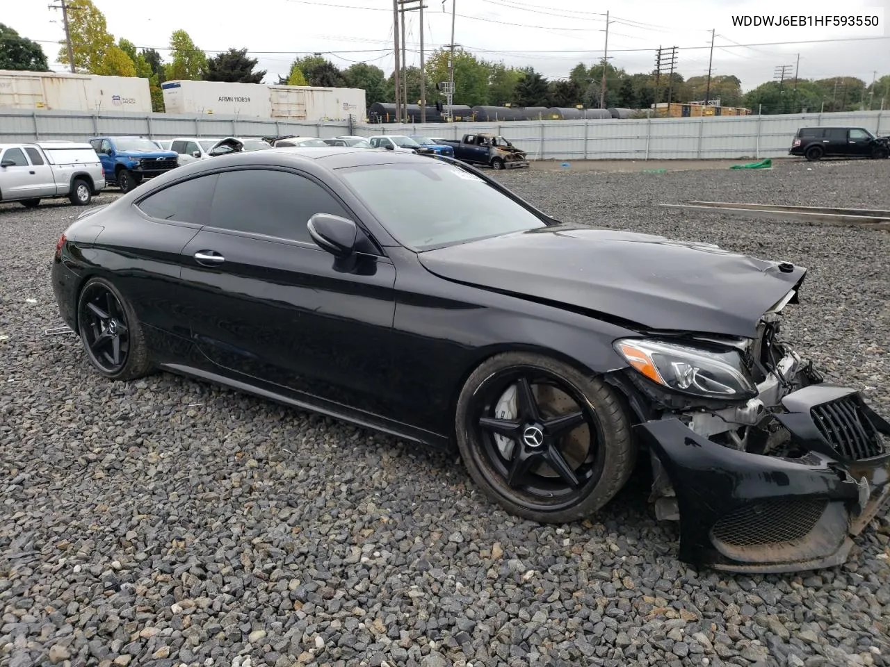 2017 Mercedes-Benz C 43 4Matic Amg VIN: WDDWJ6EB1HF593550 Lot: 74657224