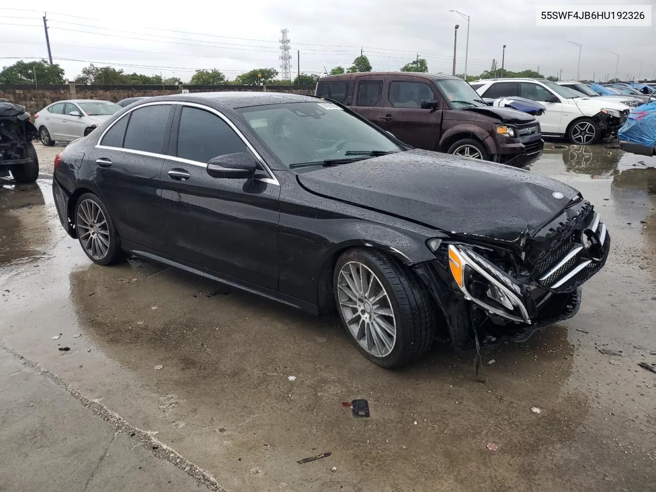 2017 Mercedes-Benz C 300 VIN: 55SWF4JB6HU192326 Lot: 74799354