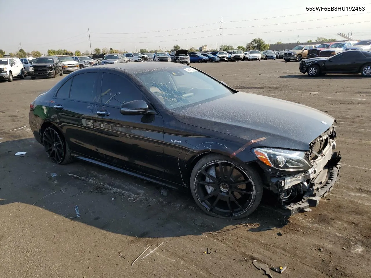 2017 Mercedes-Benz C 43 4Matic Amg VIN: 55SWF6EB8HU192463 Lot: 74818584