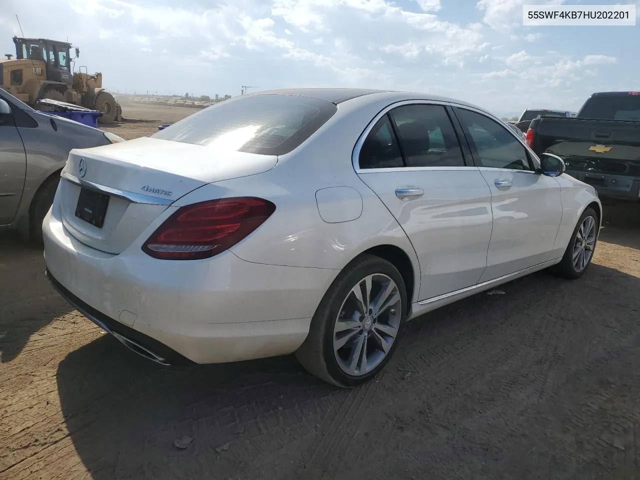 2017 Mercedes-Benz C 300 4Matic VIN: 55SWF4KB7HU202201 Lot: 74823224