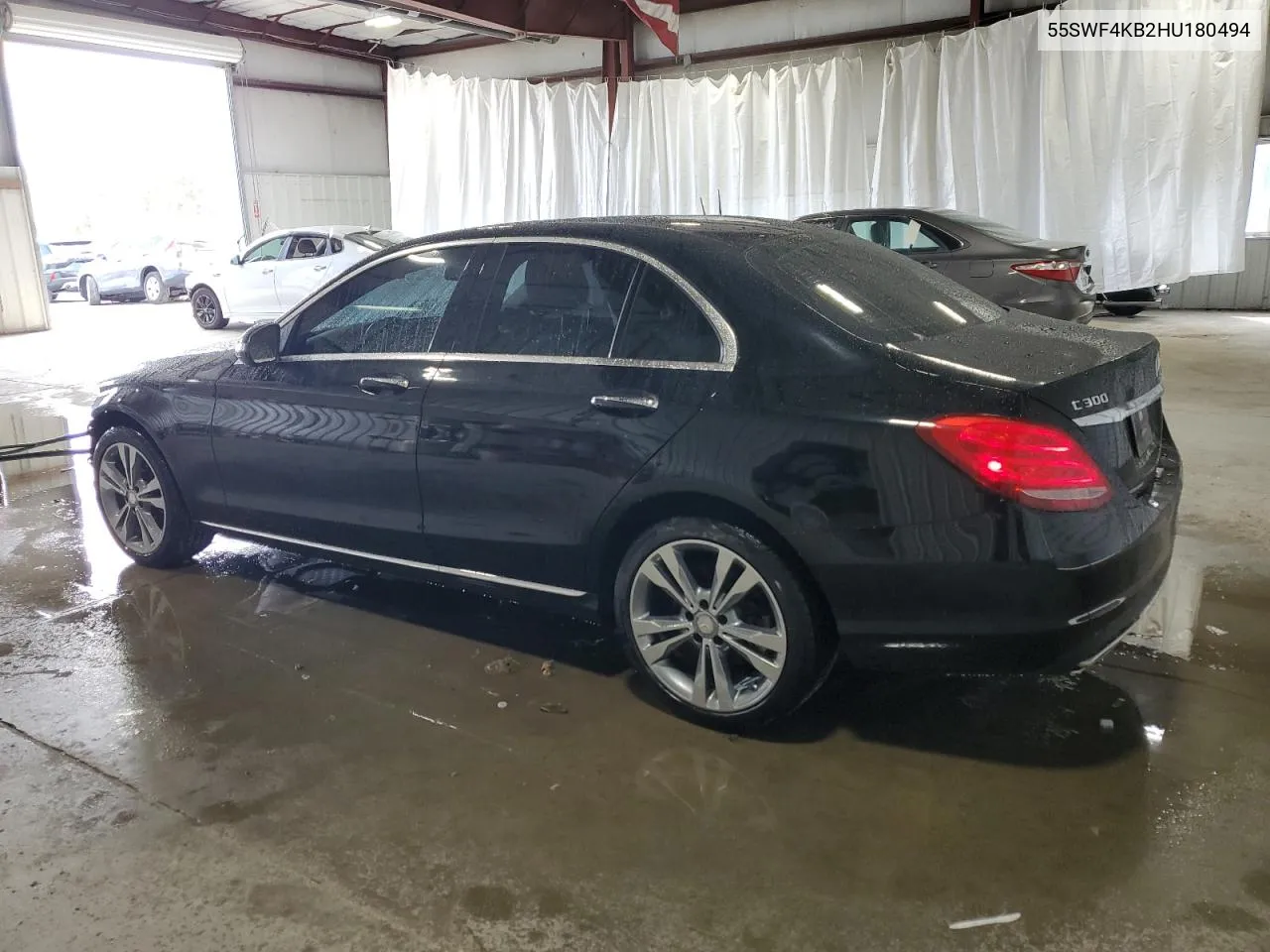 2017 Mercedes-Benz C 300 4Matic VIN: 55SWF4KB2HU180494 Lot: 75009534