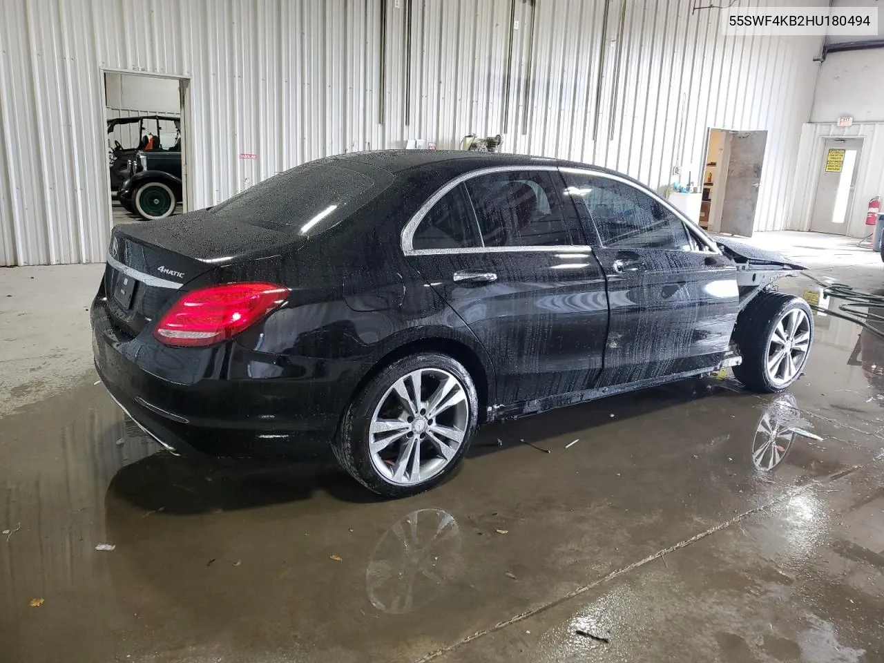 2017 Mercedes-Benz C 300 4Matic VIN: 55SWF4KB2HU180494 Lot: 75009534