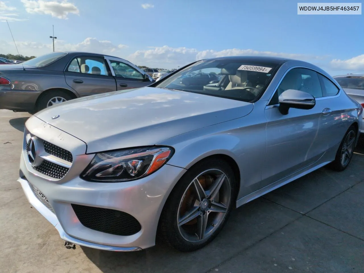 2017 Mercedes-Benz C 300 VIN: WDDWJ4JB5HF463457 Lot: 75059994