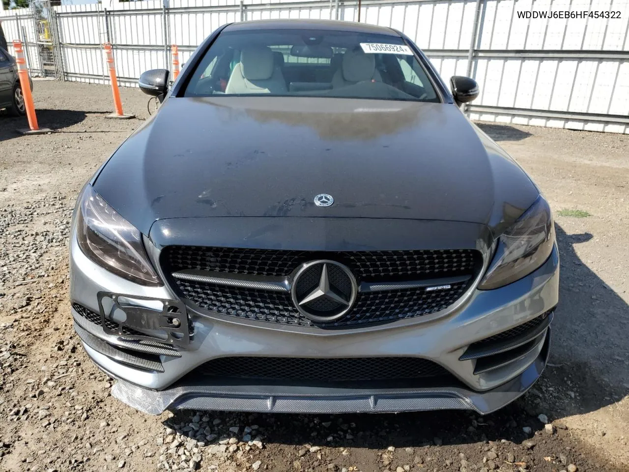 2017 Mercedes-Benz C 43 4Matic Amg VIN: WDDWJ6EB6HF454322 Lot: 75066924