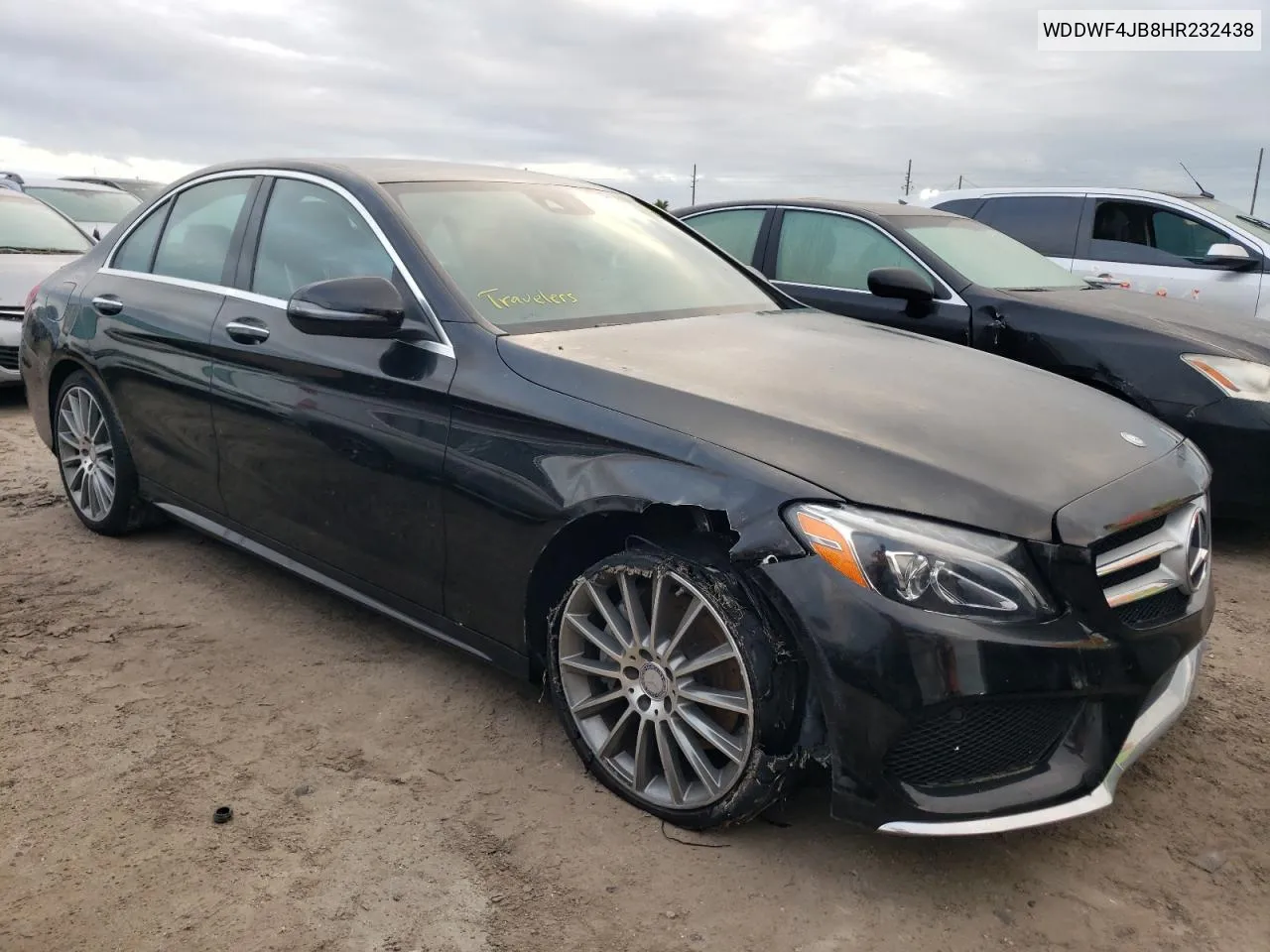 2017 Mercedes-Benz C 300 VIN: WDDWF4JB8HR232438 Lot: 75088724