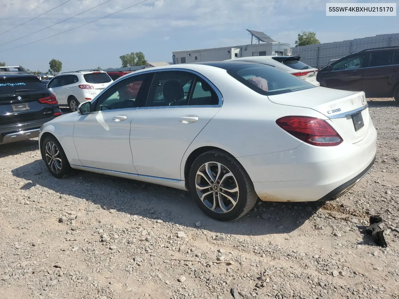 2017 Mercedes-Benz C 300 4Matic VIN: 55SWF4KBXHU215170 Lot: 75290224