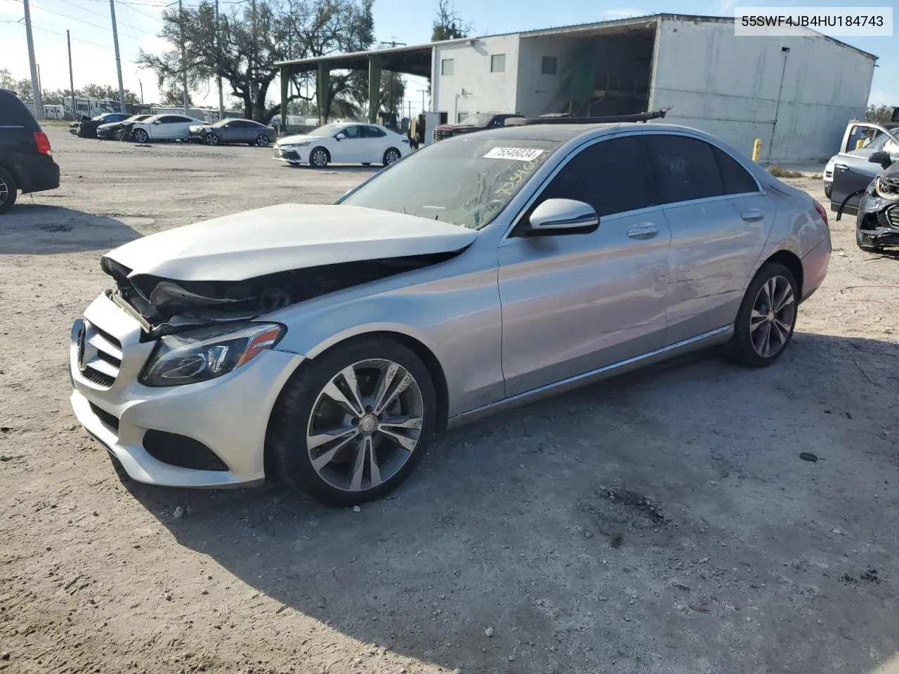 2017 Mercedes-Benz C 300 VIN: 55SWF4JB4HU184743 Lot: 75546034