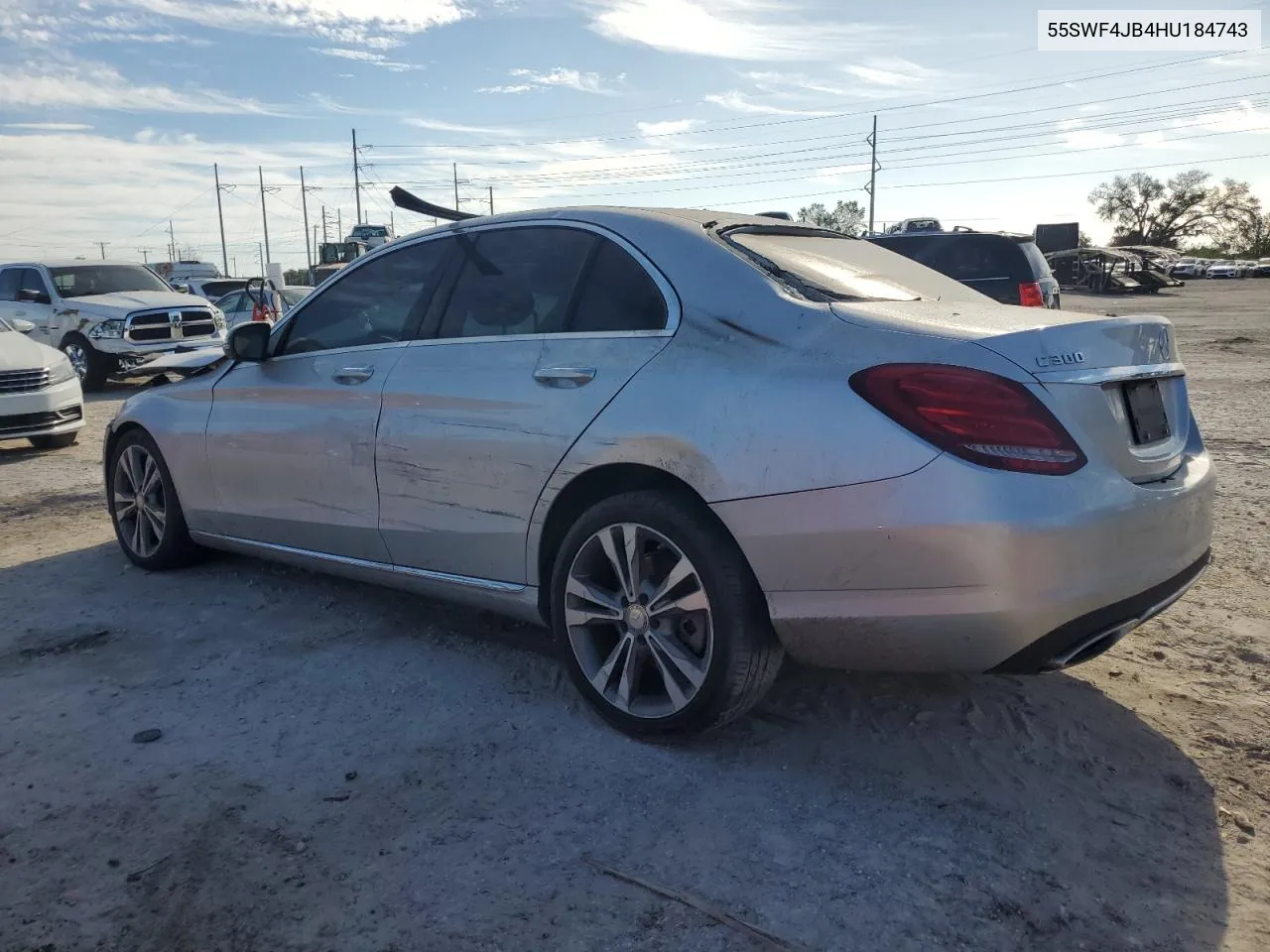 2017 Mercedes-Benz C 300 VIN: 55SWF4JB4HU184743 Lot: 75546034