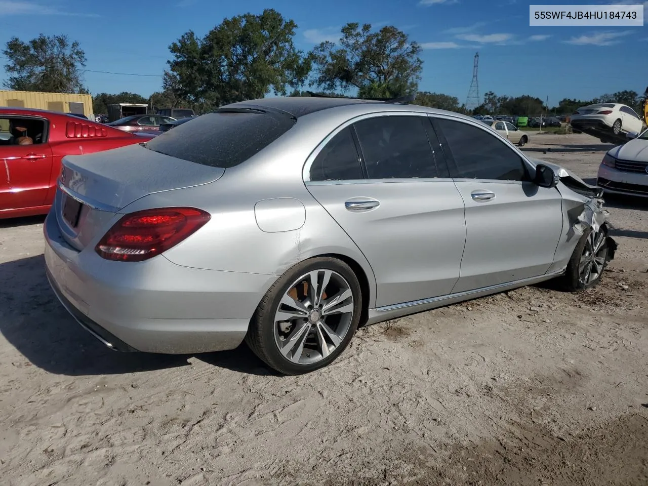 2017 Mercedes-Benz C 300 VIN: 55SWF4JB4HU184743 Lot: 75546034