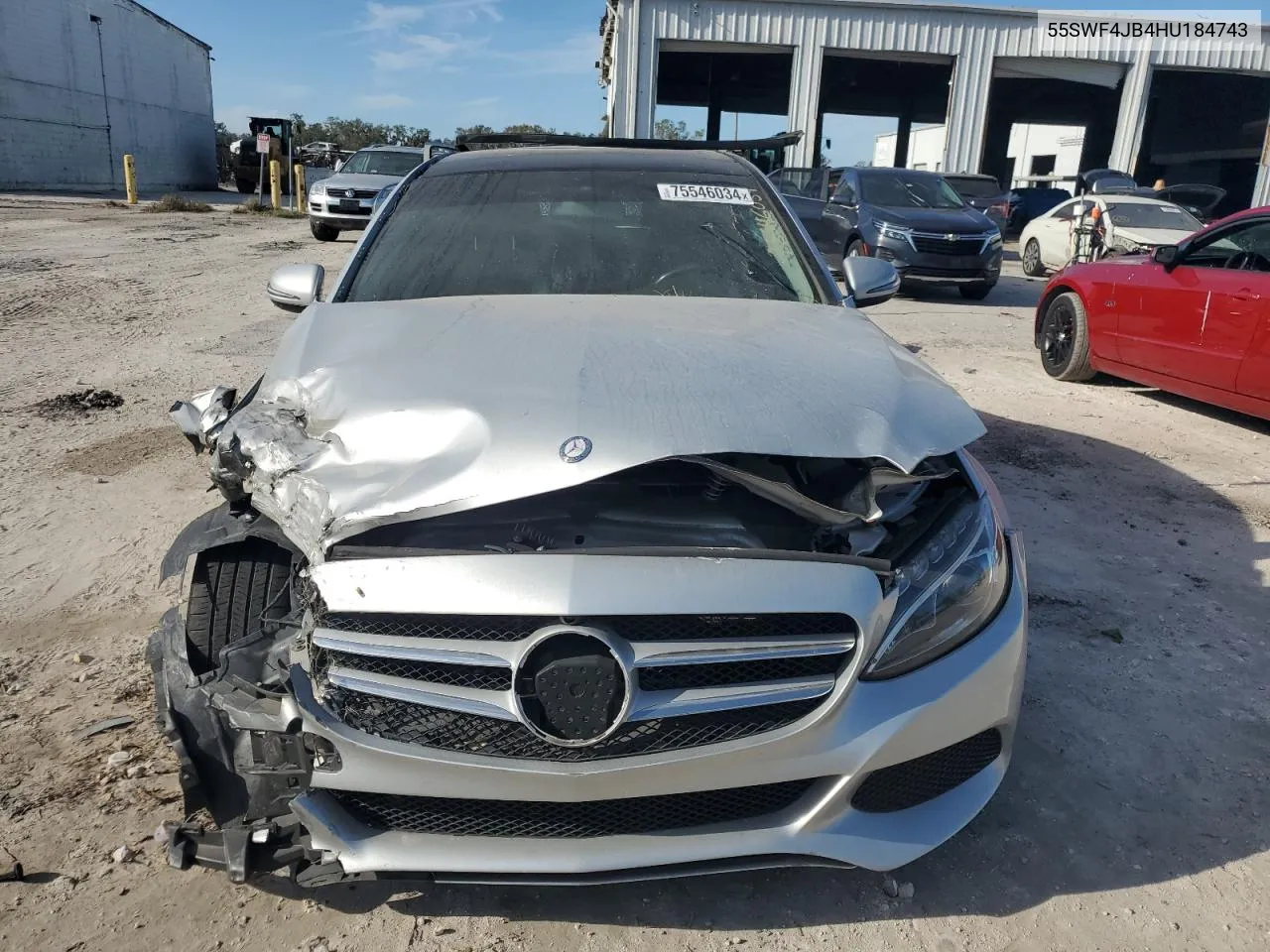 2017 Mercedes-Benz C 300 VIN: 55SWF4JB4HU184743 Lot: 75546034