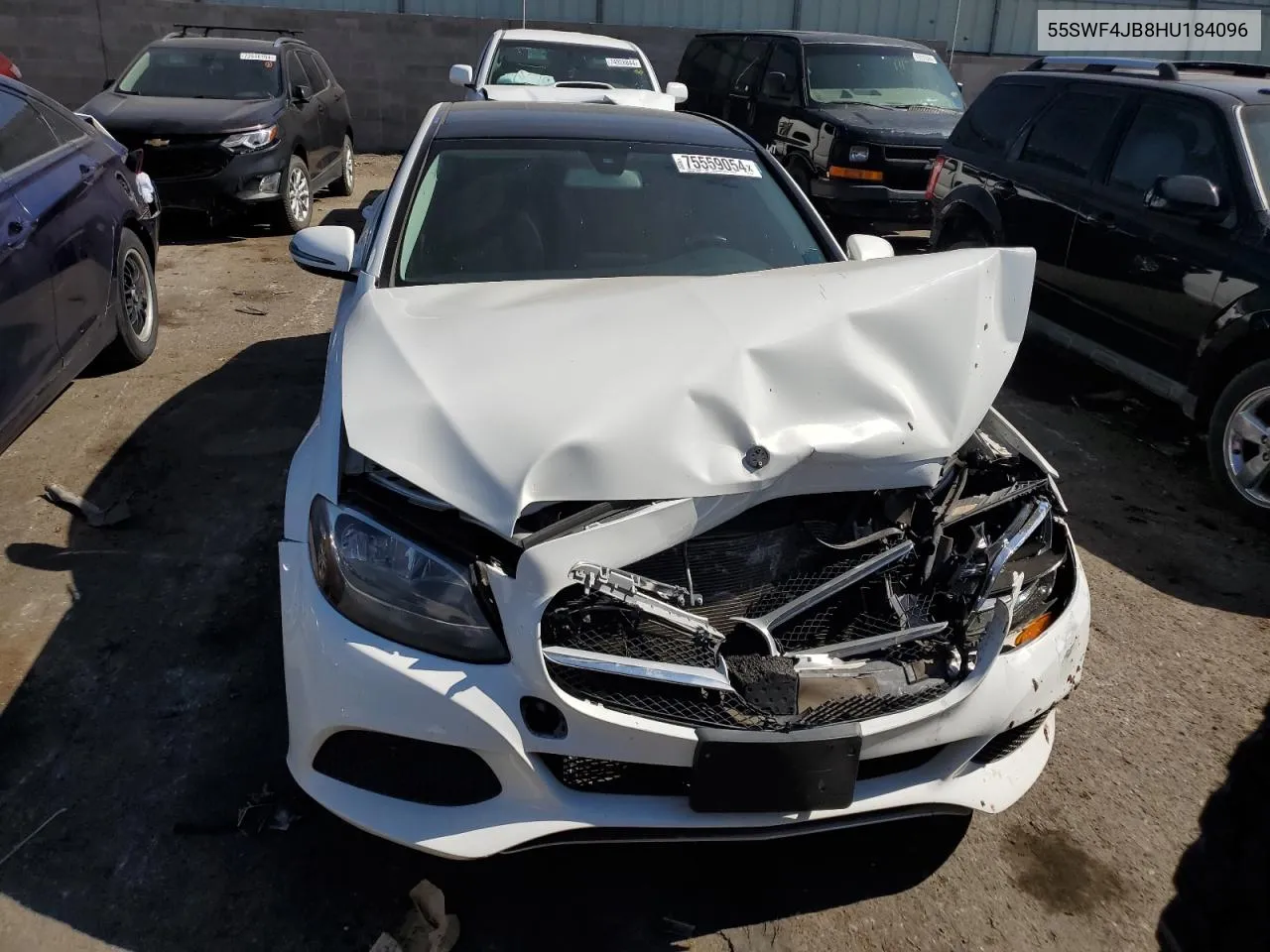 2017 Mercedes-Benz C 300 VIN: 55SWF4JB8HU184096 Lot: 75559054