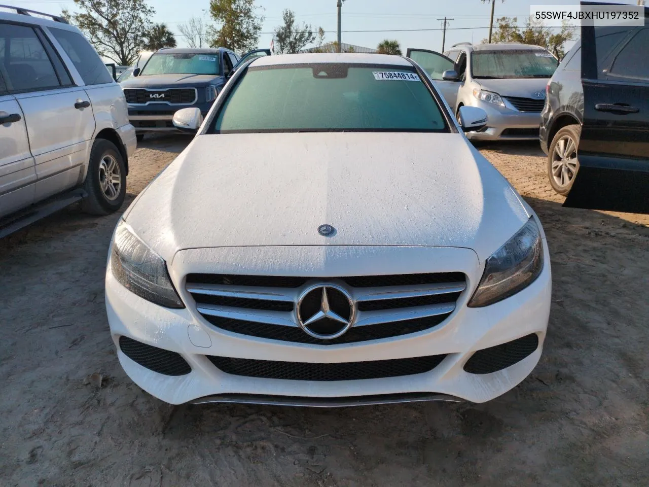 2017 Mercedes-Benz C 300 VIN: 55SWF4JBXHU197352 Lot: 75844814