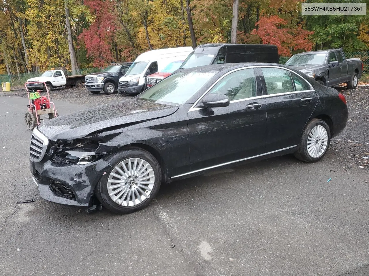 2017 Mercedes-Benz C 300 4Matic VIN: 55SWF4KB5HU217361 Lot: 75879114