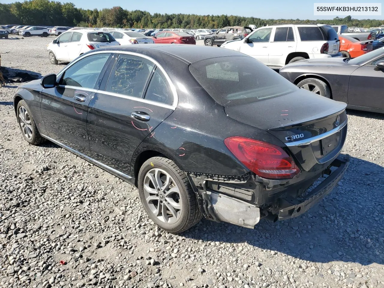 2017 Mercedes-Benz C 300 4Matic VIN: 55SWF4KB3HU213132 Lot: 75994324